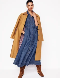 Kleider & Jumpsuits | Midi | Boden Mila Midi-Hemdblusenkleid aus Denim-Medium Vintage MediumVintage