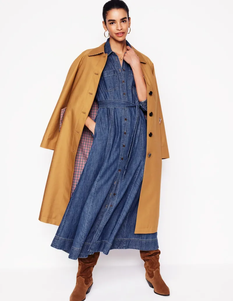 Kleider & Jumpsuits | Midi | Boden Mila Midi-Hemdblusenkleid aus Denim-Medium Vintage MediumVintage