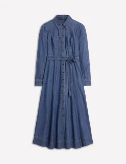 Kleider & Jumpsuits | Midi | Boden Mila Midi-Hemdblusenkleid aus Denim-Medium Vintage MediumVintage