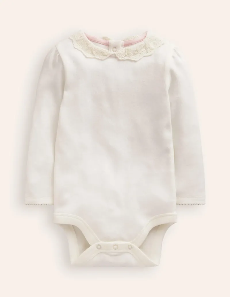 Oberteile & T-shirts | Boden Mit Kragen-Ivory and Navy Spot IvoryandNavySpot
