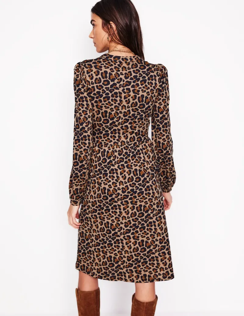 Kleider & Jumpsuits | Kleider In Petite | Boden Naomi Lockeres Jersey-Kleid-Kamelbraun, Gepard Pop Kamelbraun,GepardPop