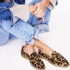 Flache Schuhe | Loafer | Boden Nya Strukturierte Pennyloafer-Klassisches Leopardenmuster KlassischesLeopardenmuster