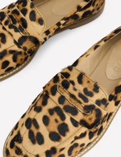Flache Schuhe | Loafer | Boden Nya Strukturierte Pennyloafer-Klassisches Leopardenmuster KlassischesLeopardenmuster