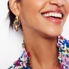 Schmuck | Boden Ohrringe mit groben Kettengliedern- Gold