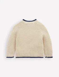 Pullover & Strickjacken | Boden Originelle Logo-Strickjacke-Haferbeige Meliert Haustiere HaferbeigeMeliertHaustiere