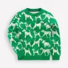 Pullover & Strickjacken | Boden Origineller Pullover-Baumgrün, Hunde Baumgrün,Hunde