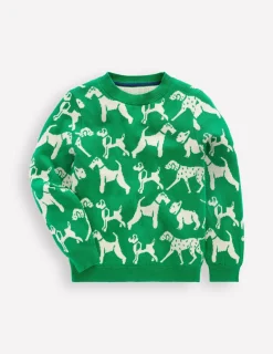 Pullover & Strickjacken | Boden Origineller Pullover-Baumgrün, Hunde Baumgrün,Hunde