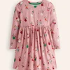Kleider | Boden Originelles langärmeliges Jerseykleid-Vintage-Rosa Festlich Hase Vintage-RosaFestlichHase