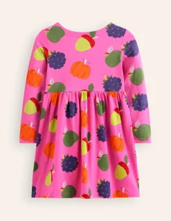 Kleider | Boden Originelles langärmeliges Jerseykleid-Prickelndes Pink Herbstfreunde PrickelndesPinkHerbstfreunde