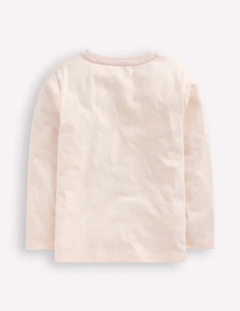 Oberteile & T-shirts | Boden Originelles Superstitch-T-Shirt mit Gittermotiv-Hafer Meliert Janet HaferMeliertJanet