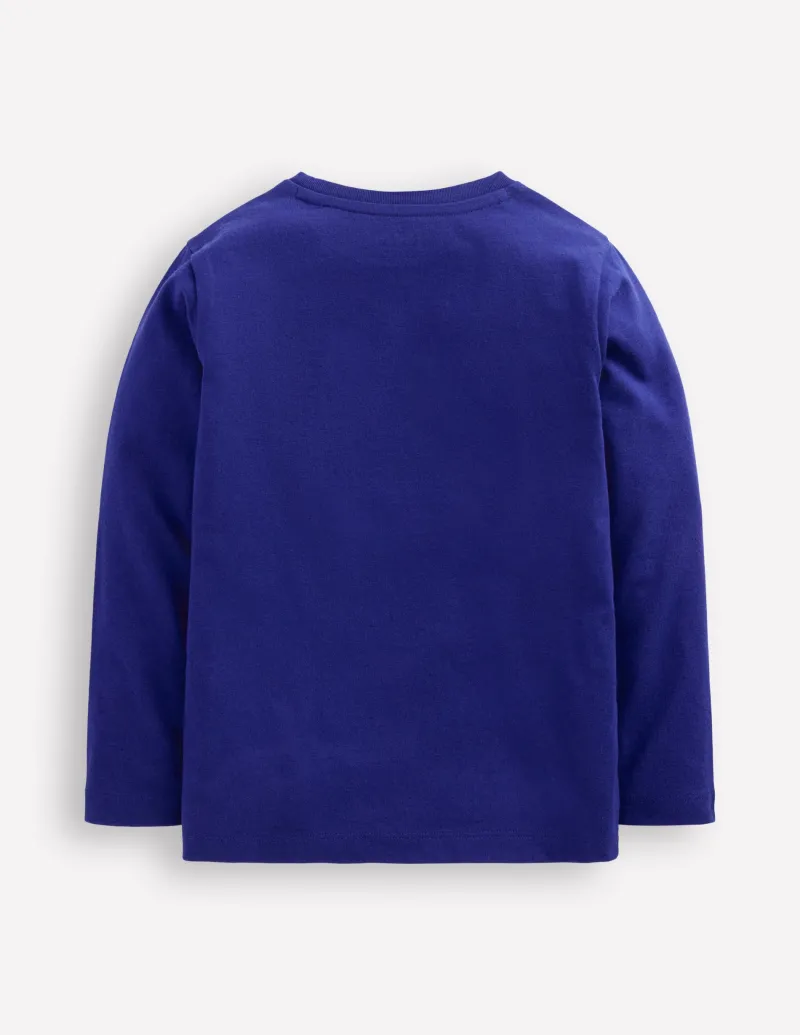 Oberteile & T-shirts | Boden Originelles Superstitch-T-Shirt mit Gittermotiv-Saphirblau Dino SaphirblauDino