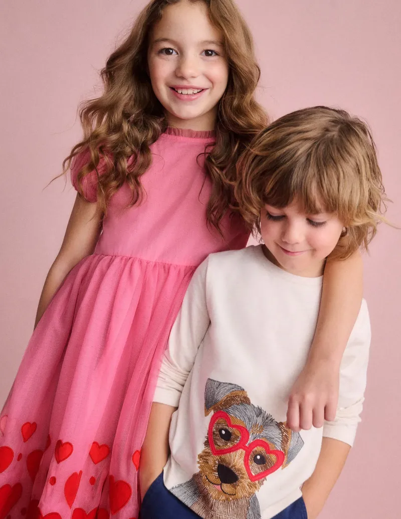 Oberteile & T-shirts | Boden Originelles Superstitch-T-Shirt mit Gittermotiv-Hafer Meliert Janet HaferMeliertJanet
