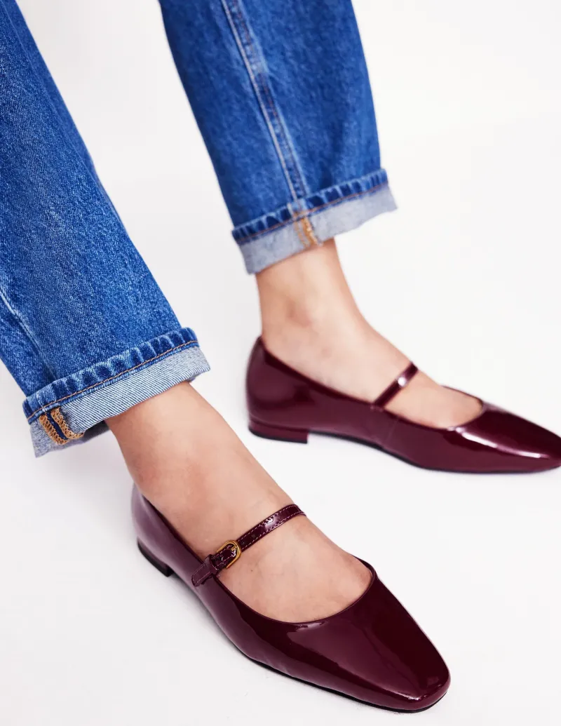 Flache Schuhe | Boden Penelope Flache Mary Janes- Black