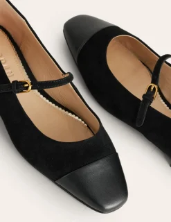Flache Schuhe | Boden Penelope Flache Mary Janes- Schwarz