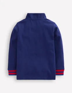Oberteile & T-shirts | Boden Piqué-Poloshirt mit halbem Reißverschluss-Aristocratic Blue/ Ivory Stripe AristocraticBlue/IvoryStripe