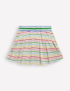 Röcke | Boden Plissierter Jersey-Skort-Ackerbohnengrün/Pink, Gestreift Ackerbohnengrün/Pink,Gestreift