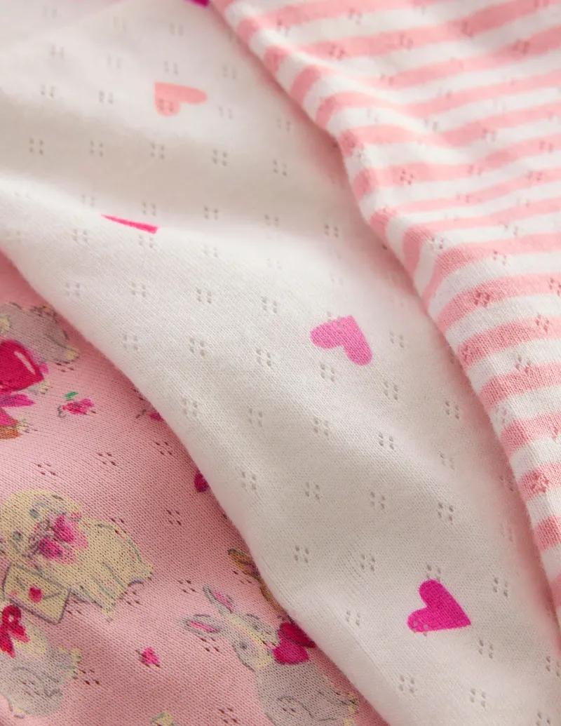 Hosen & Leggings | Boden Pointelle-Leggings im 3er-Pack-Rosa Liebeshasen RosaLiebeshasen