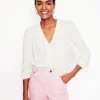 Hemden | T-shirts & Tops | Boden Poppy Henley-Shirt mit Rüschen-Ivory and Navy Spot IvoryandNavySpot