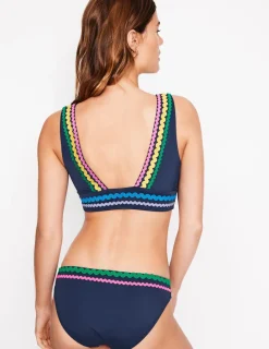 Bademode | Boden Porto Bikinioberteil-Marineblau Rik Rak MarineblauRikRak