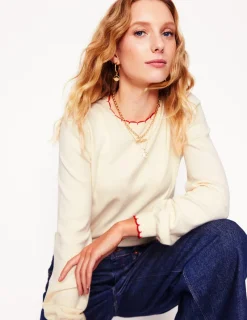Pullover & Strickjacken | Boden Pru Pullover mit Muschelsaum-Warmes Naturweiß WarmesNaturweiß