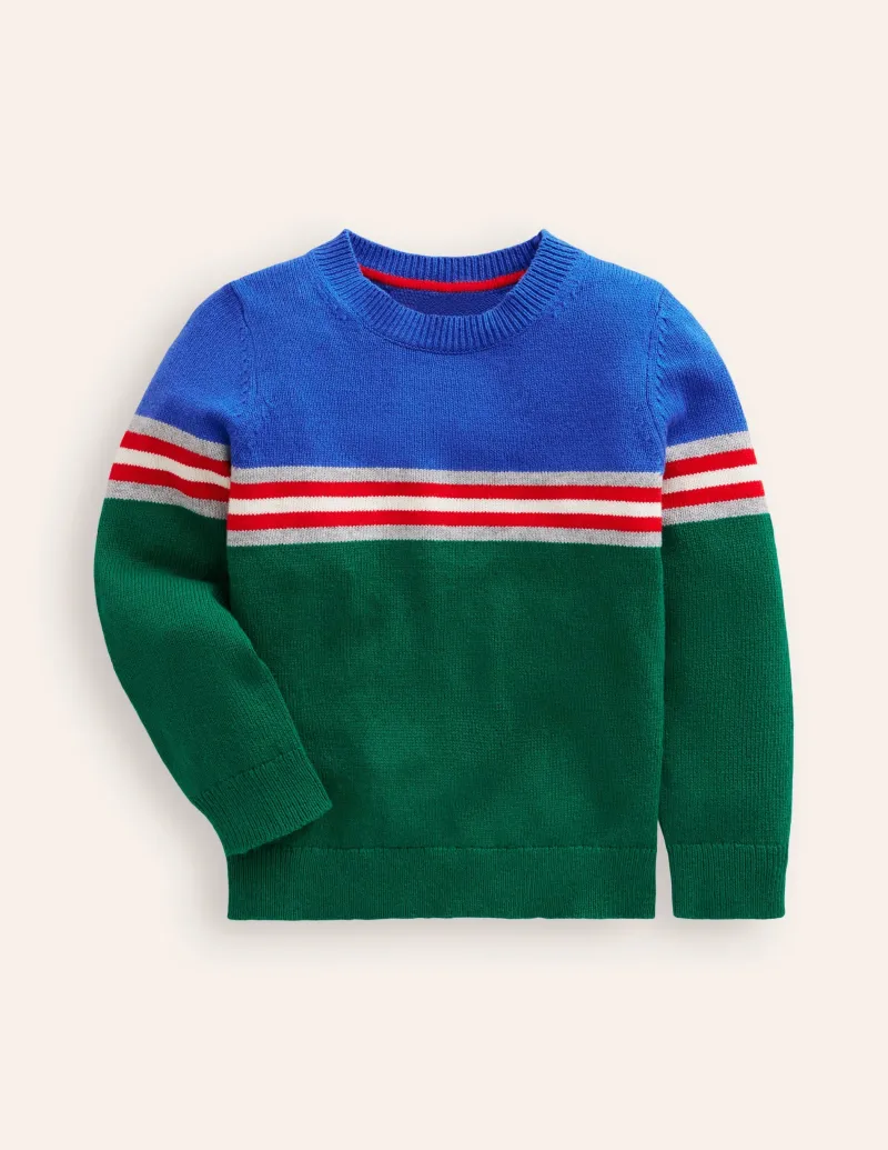 Pullover & Strickjacken | Boden Pullover in Blockfarben- Efeugrün