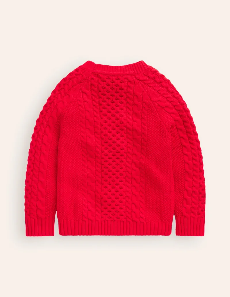 Pullover & Strickjacken | Boden Pullover mit klassischem Zopfmuster-Anemone Honeycomb Spot AnemoneHoneycombSpot