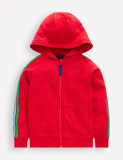 Sweatshirts & Fleeces | Oberteile & T-shirts | Boden Regenbogen-Kapuzenjacke- Kirschrot
