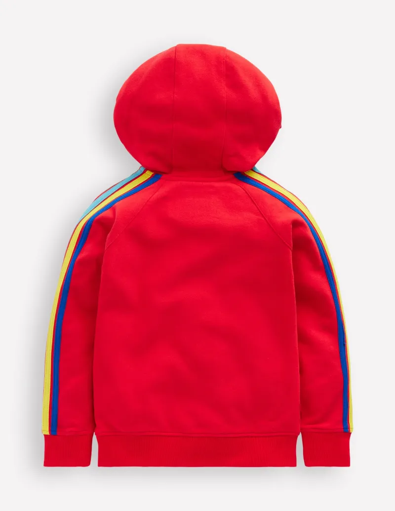 Sweatshirts & Fleeces | Oberteile & T-shirts | Boden Regenbogen-Kapuzenjacke- Kirschrot