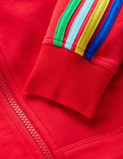 Sweatshirts & Fleeces | Oberteile & T-shirts | Boden Regenbogen-Kapuzenjacke- Kirschrot