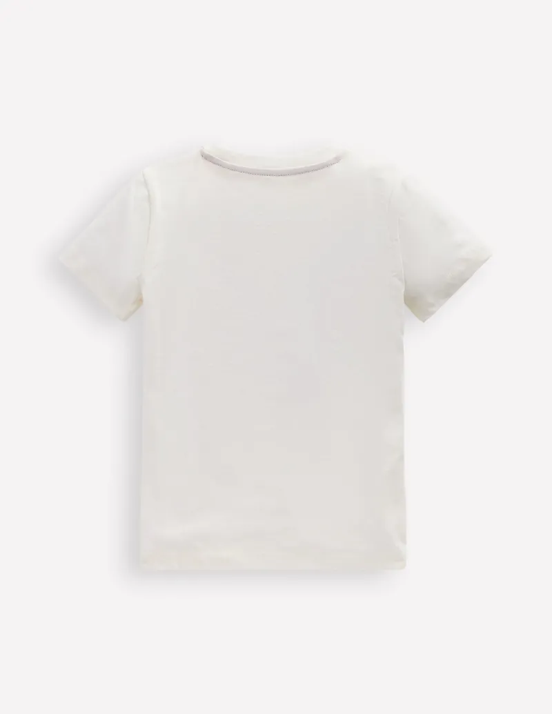 Oberteile & T-shirts | Boden Riso T-Shirt-Sanftes Naturweiß Rennwagen SanftesNaturweißRennwagen