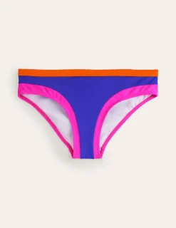 Bademode | Boden Santorini Bikinihose-Blau / Rosa Blockfarben