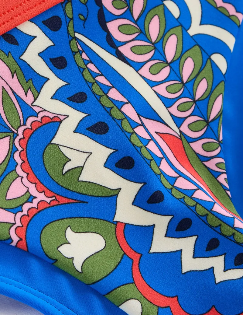 Bademode | Boden Santorini Bikinihose-Blau, Blätter Paisley Blau,BlätterPaisley