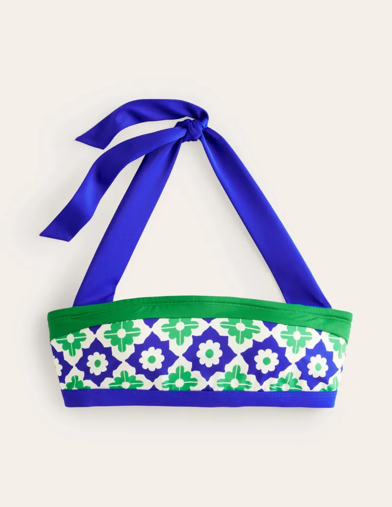 Bademode | Boden Santorini Bikinioberteil-Surf The Web, Geometrischer Stempel SurfTheWeb,GeometrischerStempel