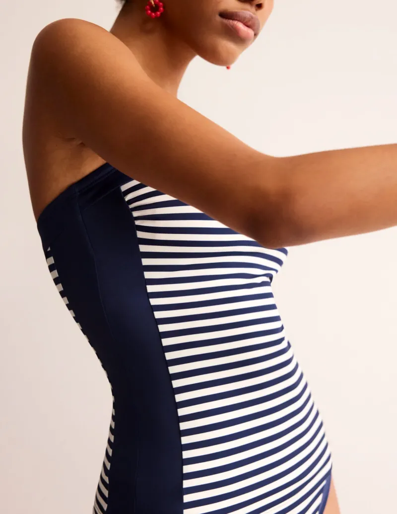 Bademode | Boden Santorini Tankini-Oberteil-Französisches Marineblau/Naturweiß Gestreift FranzösischesMarineblau/NaturweißGestreift