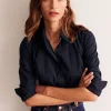 Oberteile | Hemden | Boden Saskia Stretch-Baumwollhemd-Aqua Marine Marl AquaMarineMarl