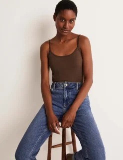 T-shirts & Tops | Oberteile | Boden Schlichtes Camisole-Oberteil-Aqua Marine Marl AquaMarineMarl