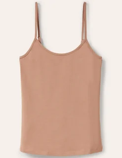 T-shirts & Tops | Oberteile | Boden Schlichtes Camisole-Oberteil- Creme-Karamellbraun