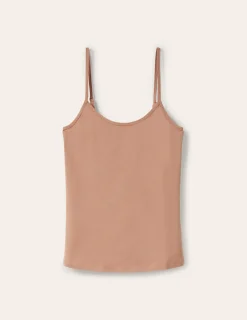 T-shirts & Tops | Oberteile | Boden Schlichtes Camisole-Oberteil- Creme-Karamellbraun