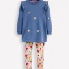 Hoodies & Kapuzenpullis | Leggings | Boden Set aus Sweat-Tunika und Leggings-Blau Meliert Bienen BlauMeliertBienen