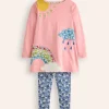 Oberteile & T-shirts | Tuniken | Boden Set aus Tunika und Leggings mit Applikationen-Vintage-Rosa Wetter Vintage-RosaWetter