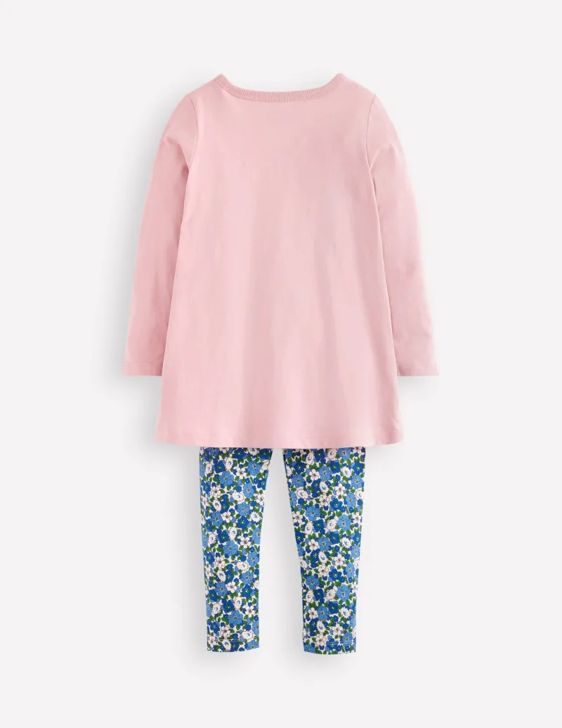 Oberteile & T-shirts | Tuniken | Boden Set aus Tunika und Leggings mit Applikationen-Vintage-Rosa Wetter Vintage-RosaWetter