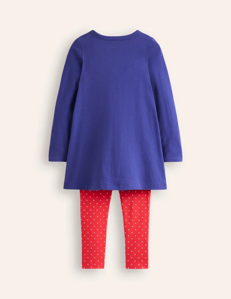 Oberteile & T-shirts | Tuniken | Boden Set aus Tunika und Leggings mit Applikationen-Segelblau, Feen Segelblau,Feen