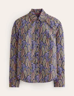 Oberteile | Hemden | Boden Sienna Baumwollhemd-Dämmerungsblau, Paisley-Muster Dämmerungsblau,Paisley-Muster