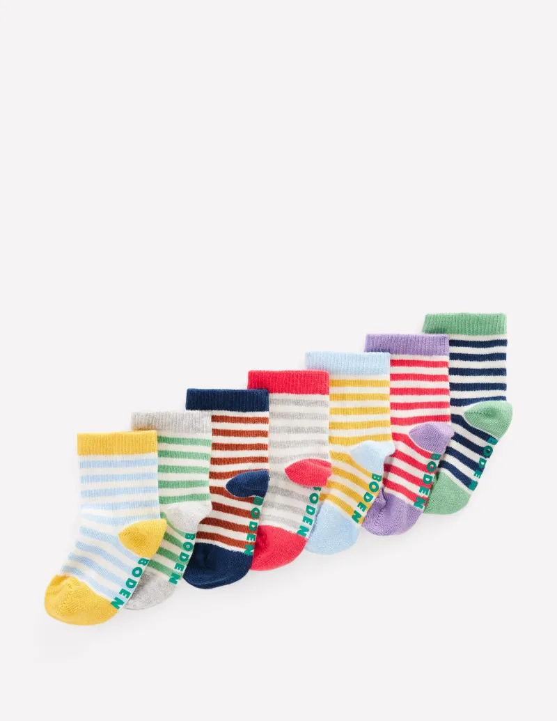 Socken & Unterwäsche | Boden Socken im 7er-Pack (Baby/Jungen)- Gestreift