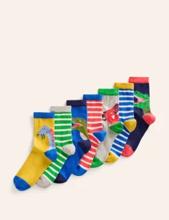 Socken & Unterwäsche | Boden Socken im 7er-Pack-Bunt, Dinosaurier Bunt,Dinosaurier