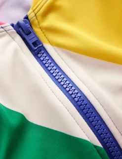 Bademode | Boden Sportlicher Badeanzug mit Raglanärmeln-Bunt, Regenbogendesign Bunt,Regenbogendesign