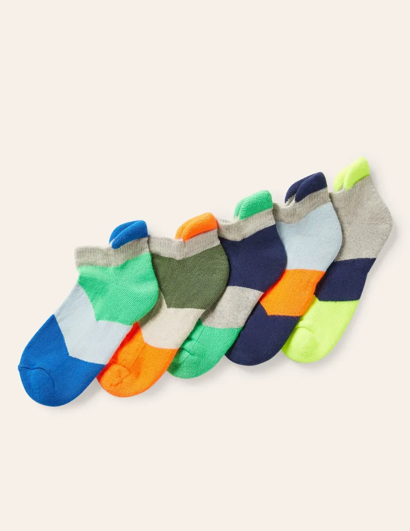 Socken & Unterwäsche | Boden Sportsocken im 5er-Pack-Bunt, Zickzackmuster Bunt,Zickzackmuster