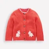 Pullover & Strickjacken | Boden Strickjacke mit lustigem Motiv-Marmeladenrot Hasen MarmeladenrotHasen