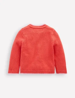 Pullover & Strickjacken | Boden Strickjacke mit lustigem Motiv-Marmeladenrot Hasen MarmeladenrotHasen