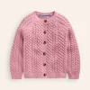 Pullover & Strickjacken | Boden Strickjacke mit Zopfmuster-Vintage Rosa VintageRosa